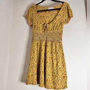 Urban Outfitters Golden Patterned Top